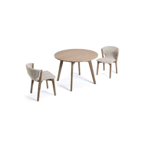Masa rotunda pentru cafea Ethimo din colectia Knit